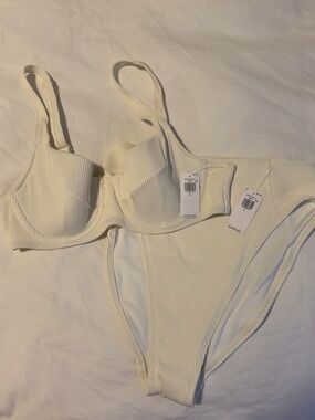NWT Old Navy Ribbed High Waist Swim